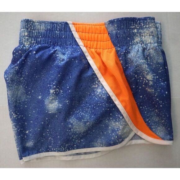 Nike 548482-564 Women's Sz M Blue/Orange Dri-Fit Tempo Galaxy Running Shorts - Picture 8 of 8